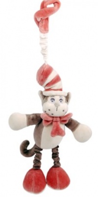 miYim Plush Stroller Toy, Black, Dr. Seuss Cat in the Hat miYim Plush Stroller Toy, Black, Dr. Seuss Cat in the Hat