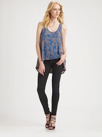 Sparkling sequins adorn this breezy tank silhouette with a flared handkerchief hem.ScoopneckSleevelessRacerbackAbout 24 from shoulder to hemViscoseDry cleanChinaModel shown is 5'10½ (179cm) wearing US size Small. Sparkling sequins adorn this breezy tank silhouette with a flared handkerchief hem.ScoopneckSleevelessRacerbackAbout 24 from shoulder to hemViscoseDry cleanChinaModel shown is 5'10½ (179cm) wearing US size Small.