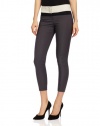 DKNYC Women's Super Stretch Skinny Pant with Colorblocked Waistband