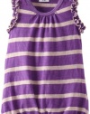 Splendid Littles Baby-girls Newborn Sugarcane Stripe Romper, Jellyfish, 6-12 Months