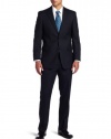 Tommy Hilfiger Men's 2 Button Side Vent Trim Fit Suit with Flat Front Pant