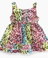 Spotted! She won't be able to hide her cuteness in this fun leopard-print dress from Baby Phat.