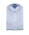 Tommy Hilfiger Men Custom Fit Plaid Long Sleeve Logo Shirt
