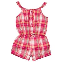 OshKosh B'Gosh Ruffled Shortalls - Pink Plaid OshKosh B'Gosh Ruffled Shortalls - Pink Plaid