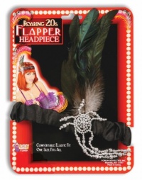 Charleston Flapper Headpiece Black Charleston Flapper Headpiece Black