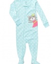Carter's Polka Dot Kitty Pajamas TURQUOISE 12 Mo