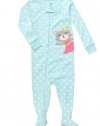 Carter's Polka Dot Kitty Pajamas TURQUOISE 12 Mo