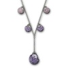 Swarovski Play Tanzanite Necklace, Rhodium Plated with Tanzanite and Clear Crystal Accents