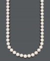 Add a long layer of sophistication to any ensemble. This Belle de Mer necklace features beautiful A+ cultured freshwater pearls (11-13 mm) and a 14k gold clasp. Approximate length: 30 inches.