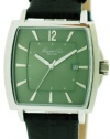 Kenneth Cole New York Leather Olive Dial Men's watch #KC1802