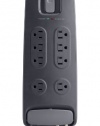 Belkin BV108230-06-BLK 8-Outlet 6-feet 3690 Joules Surge Protector with Cable/Satellite and Telephone Protection