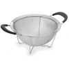 Polder KTH-1009-75 9 Inch Round Footed Strainer, Stainless Steel