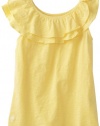 Lilly Pulitzer Girls 2-6X Mini Wynne Knit Top, Starfruit Yellow, X-Small