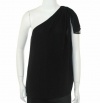 DKNY Drop Shoulder Blouse Black XL