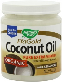 Nature's Way EfaGold. Organic, Pure Extra Virgin Coconut Oil, 32-Ounce Jar Nature's Way EfaGold. Organic, Pure Extra Virgin Coconut Oil, 32-Ounce Jar