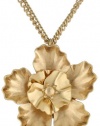 Kenneth Cole New York Modern Sunset Double Flower Pendant Necklace