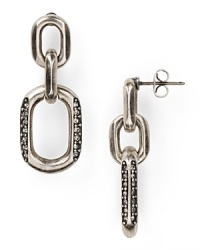 Giles & Brothers make chic work of the industrial-inspired jewelry trend with these chain earrings. With polished links and a bold look, the pair encapsulate downtown cool. Giles & Brothers make chic work of the industrial-inspired jewelry trend with these chain earrings. With polished links and a bold look, the pair encapsulate downtown cool.
