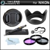 72mm Essential Filter Kit Bundle For Nikon D600 Digital SLR Camera (That uses 24-24-85mm f/3.5-4.5G ED VR Lens) Includes 72mm Multi-Coated 3 PC Filter Kit (UV, CPL, FLD) plus Lens Hood plus Snap-On Lens Cap plus lens Cap Keeper plus Lens Pen Cleaner and M