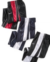 A slam-dunk favorite! You're sure to score points when you give him these mesh Nike basketball pants! A slam-dunk favorite! You're sure to score points when you give him these mesh Nike basketball pants!