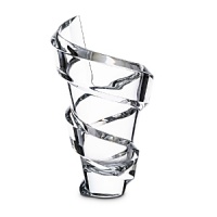 Designed by Thomas Bastide for Baccarat, this exquisite crystal vase makes a bold statement with its dramatic spiral design. It looks equally beautiful alone or filled with flowers. Designed by Thomas Bastide for Baccarat, this exquisite crystal vase makes a bold statement with its dramatic spiral design. It looks equally beautiful alone or filled with flowers.