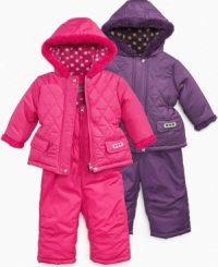 Get her ready for her first snowfall with these adorable glitter snowsuits from Pink Platinum, perfectly cute and cozy. Get her ready for her first snowfall with these adorable glitter snowsuits from Pink Platinum, perfectly cute and cozy.