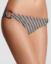 Retro-right pattern lends these Shoshanna bottoms right-now appeal.
