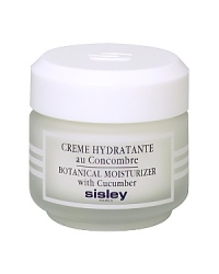 Deeply moisturized skin, more supple and soft.Moisturizer with Cucumber has everything it takes to restore balance in skin with a tendency for dehydration.Amino acid-rich cucumber helps to: improve moisture levels within half an hour of application revitalize the skinprovide a pleasantly fresh, comfortable feelDirections for Use:Moisturizer with Cucumber can be used as a day or night cream. Gently smooth onto perfectly cleansed, dry skin. Can also be used as a makeup base. For a natural-looking, unified complexion, apply a small amount of Tinted Moisturizer, and finish with a light dusting of Transparent Loose Face Powder. Deeply moisturized skin, more supple and soft.Moisturizer with Cucumber has everything it takes to restore balance in skin with a tendency for dehydration.Amino acid-rich cucumber helps to: improve moisture levels within half an hour of application revitalize the skinprovide a pleasantly fresh, comfortable feelDirections for Use:Moisturizer with Cucumber can be used as a day or night cream. Gently smooth onto perfectly cleansed, dry skin. Can also be used as a makeup base. For a natural-looking, unified complexion, apply a small amount of Tinted Moisturizer, and finish with a light dusting of Transparent Loose Face Powder.