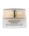 Repair ¿ Intense Moisture ¿ LuminosityLancôme Laboratories sets the new standard in age-targeted eye care to visibly replenish, repair, and rejuvenate the fragile eye area, where the effects of daily facial movements are more pronounced.This refreshing, moisturizing cream, specially formulated for the delicate eye area, combines two advanced discoveries: Pro-Xylane¿, a patented scientific breakthrough: helps restore essential moisture deep in skin¿s surface, replenishing the eye contour to improve firmness and luminosity ¿ as if signs of aging at visibly repaired. The intensely replenishing ßio-Network¿ ¿ wild yam, soy, sea algae and barley ¿ helps enhance performance for visible rejuvenation.The transformation: Immediately, the eye contour appears smoother and more luminous. The eye area feels intensely moisturized, eyes look brightened. Within 4 weeks, see fine lines and wrinkles visibly reduced, feel firmer skin. The eye area is visibly rejuvenated.OPHTHALMOLOGIST-TESTED.DERMATOLOGIST-TESTED FOR SAFETY.