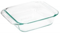 Pyrex Grip-Rite 8-Inch Square Baking Dish, Clear Pyrex Grip-Rite 8-Inch Square Baking Dish, Clear