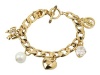 Juicy Couture B-Iconic Pre Assembled Charm Gold Tone Bracelet