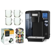 Cuisinart Single Serve Coffee Brewing System Powered by Keurig + 4 Pieces10 oz. ARC Handy Glass Coffe Mug + My K-Cup Reusable Coffee Filter + 28 K-Cup Carousel Cuisinart Single Serve Coffee Brewing System Powered by Keurig + 4 Pieces10 oz. ARC Handy Glass Coffe Mug + My K-Cup Reusable Coffee Filter + 28 K-Cup Carousel