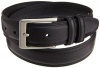 Dockers Mens 35 Mm Leather Feather Edge Creased and Domed Belt
