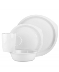A new direction. Playful silhouettes inspired by a compass and pulled from the Dansk archives make Kompas place settings fresh and fun to arrange in countless configurations. Understated white porcelain plates casual meals with sleek sophistication. A new direction. Playful silhouettes inspired by a compass and pulled from the Dansk archives make Kompas place settings fresh and fun to arrange in countless configurations. Understated white porcelain plates casual meals with sleek sophistication.
