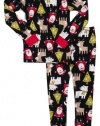 Infant Holiday 2 Piece Cotton PJ Set - Santa Holiday Print