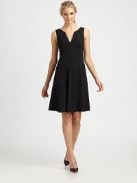 Featuring a timelessly flattering A-line design, this stretch-silk dress with an intriguing neckline seams truly has it all. V-necklineSleevelessSeamed, A-line silhouetteSide zipperFully linedAbout 37 from shoulder to hem94% silk/6% elastaneDry cleanImported Model shown is 5'10 (177cm) wearing US size 4. OUR FIT MODEL RECOMMENDS ordering true size. Featuring a timelessly flattering A-line design, this stretch-silk dress with an intriguing neckline seams truly has it all. V-necklineSleevelessSeamed, A-line silhouetteSide zipperFully linedAbout 37 from shoulder to hem94% silk/6% elastaneDry cleanImported Model shown is 5'10 (177cm) wearing US size 4. OUR FIT MODEL RECOMMENDS ordering true size.