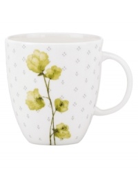 Artsy florals and funky dot designs collide on the eclectic and dreamy Watercolors Citrus teacup from Lenox Simply Fine. A sleek silhouette and sophisticated palette of gray, white and olive create a fresh, modern look for casual meals. (Clearance) Artsy florals and funky dot designs collide on the eclectic and dreamy Watercolors Citrus teacup from Lenox Simply Fine. A sleek silhouette and sophisticated palette of gray, white and olive create a fresh, modern look for casual meals. (Clearance)