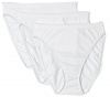 Hanes Women's Classic 3-Pack Cotton Hi-Cut Briefs