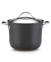 From rich chowders to whole steamed lobsters, the Anolon Nouvelle stock pot delivers expert-grade results with layer upon layer of premium cooking material: ultra-reactive copper is encapsulated by two layers of aluminum and finished with an impact-bonded stainless steel cap. Limited lifetime warranty.