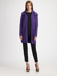 Soft, warm wool, in a sporty silhouette finished with a detachable hood.Detachable hood with snap closuresFront zipFlap pocketsDrawstring hemlineAbout 31 from shoulder to hemWool/elastaneDry cleanMade in SwitzerlandModel shown is 5'10 (177cm) wearing US size 4. Soft, warm wool, in a sporty silhouette finished with a detachable hood.Detachable hood with snap closuresFront zipFlap pocketsDrawstring hemlineAbout 31 from shoulder to hemWool/elastaneDry cleanMade in SwitzerlandModel shown is 5'10 (177cm) wearing US size 4.