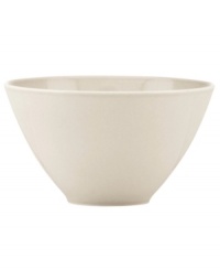 A modern balance. Create a sense of effortless urban luxury with the Matte & Shine serving bowl, featuring a minimalist coupe shape, tan glaze and tonal banding by Donna Karan Lenox. A modern balance. Create a sense of effortless urban luxury with the Matte & Shine serving bowl, featuring a minimalist coupe shape, tan glaze and tonal banding by Donna Karan Lenox.