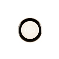Denby Praline Noir Wide Rimmed Tea Saucer Denby Praline Noir Wide Rimmed Tea Saucer