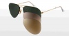 Ray-Ban RB3460 Aviator Sunglasses 56 mm, Non-Polarized, Arista/Green