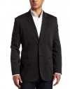 Kenneth Cole New York Men's Two Button Blazer, Black Combo, Small