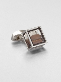 Inspired by the tale of Pandora's box in Greek mythology and featuring the Tateossian signature element of surprise, this glass-box cuff link holds coffee beans.Sold separatelyBrass and glassEnamel trimMade in United Kingdom Inspired by the tale of Pandora's box in Greek mythology and featuring the Tateossian signature element of surprise, this glass-box cuff link holds coffee beans.Sold separatelyBrass and glassEnamel trimMade in United Kingdom