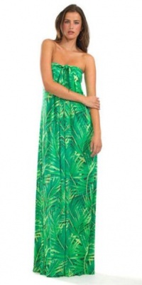 Rachel Pally Marissa Strapless Print Dress in Island