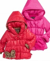 This sweet puffer coat from S. Rothschild gives her a warm way to dress up her look this winter. This sweet puffer coat from S. Rothschild gives her a warm way to dress up her look this winter.