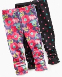 Make those incredibly cute chubby baby legs even cuter with these printed leggings by First Impressions. Make those incredibly cute chubby baby legs even cuter with these printed leggings by First Impressions.
