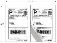 200 Shipping Labels White Blank Half Page Self Adhesive for Laser Inkjet Printer 200 Shipping Labels White Blank Half Page Self Adhesive for Laser Inkjet Printer