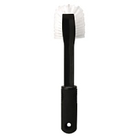 Use this durable, long handled Brush by OXO International to scrub pots and dishes clean. The stiff bristles are built to last, and the built-in scraper at the tip helps remove baked-on food. A soft, comfortable handle cushions your hand as you scrub and wont slip out of your grasp. Use this durable, long handled Brush by OXO International to scrub pots and dishes clean. The stiff bristles are built to last, and the built-in scraper at the tip helps remove baked-on food. A soft, comfortable handle cushions your hand as you scrub and wont slip out of your grasp.
