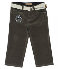GUESS Kids Boys BELTED PANT W/ PATCH, GREEN (18M) GUESS Kids Boys BELTED PANT W/ PATCH, GREEN (18M)